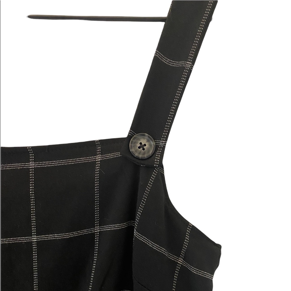 Black plaid Jumpsuit - Picture 3 of 5